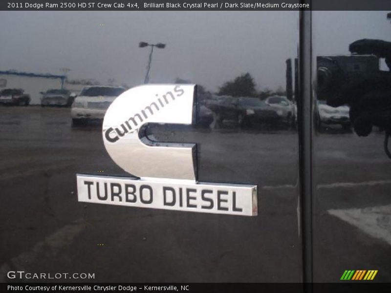 Brilliant Black Crystal Pearl / Dark Slate/Medium Graystone 2011 Dodge Ram 2500 HD ST Crew Cab 4x4