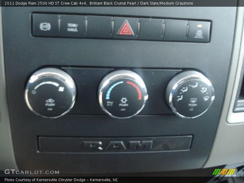 Brilliant Black Crystal Pearl / Dark Slate/Medium Graystone 2011 Dodge Ram 2500 HD ST Crew Cab 4x4