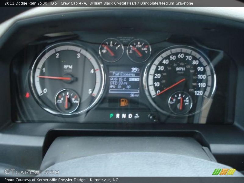 Brilliant Black Crystal Pearl / Dark Slate/Medium Graystone 2011 Dodge Ram 2500 HD ST Crew Cab 4x4