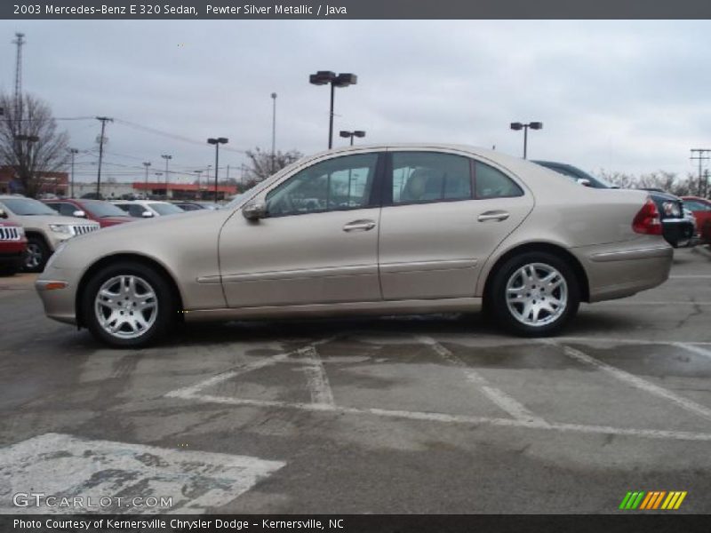Pewter Silver Metallic / Java 2003 Mercedes-Benz E 320 Sedan