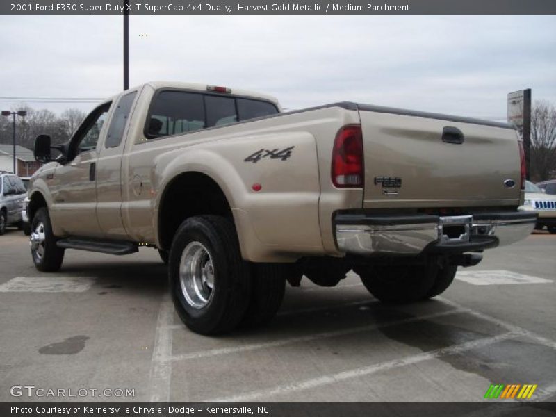 2001 F350 Super Duty XLT SuperCab 4x4 Dually Harvest Gold Metallic