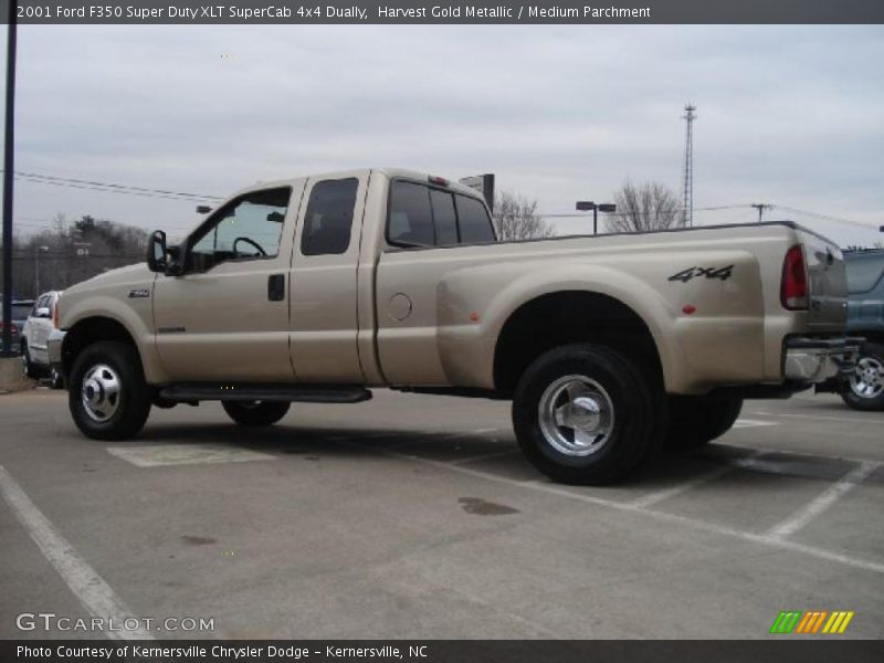  2001 F350 Super Duty XLT SuperCab 4x4 Dually Harvest Gold Metallic