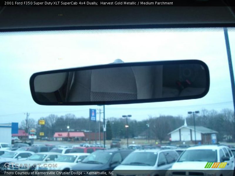 Harvest Gold Metallic / Medium Parchment 2001 Ford F350 Super Duty XLT SuperCab 4x4 Dually