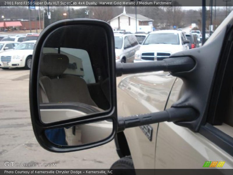 Harvest Gold Metallic / Medium Parchment 2001 Ford F350 Super Duty XLT SuperCab 4x4 Dually