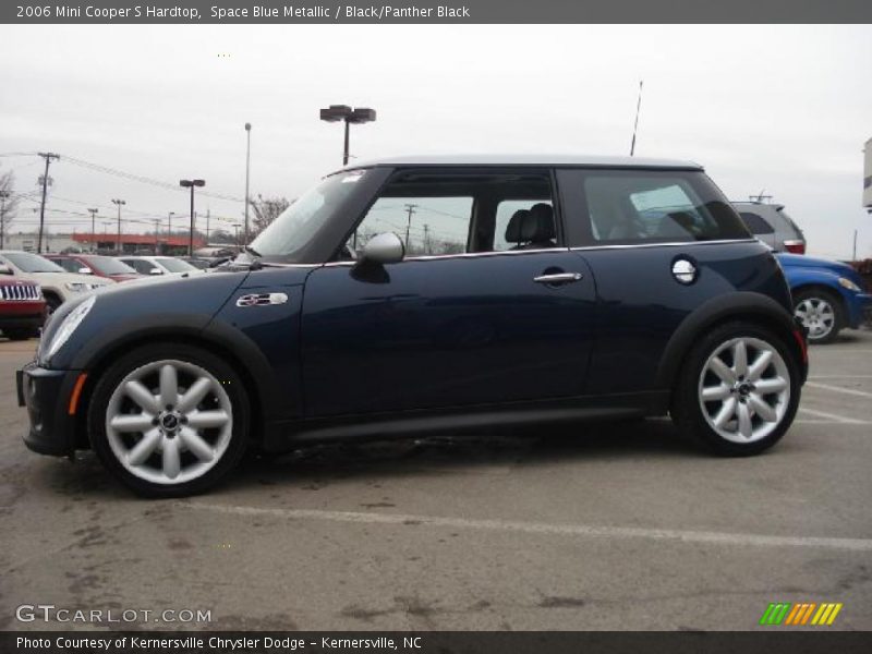 Space Blue Metallic / Black/Panther Black 2006 Mini Cooper S Hardtop