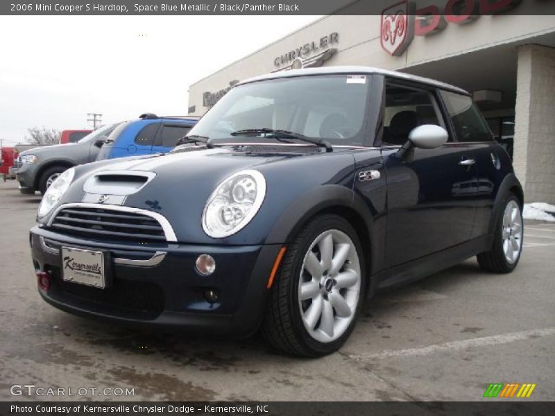 Space Blue Metallic / Black/Panther Black 2006 Mini Cooper S Hardtop