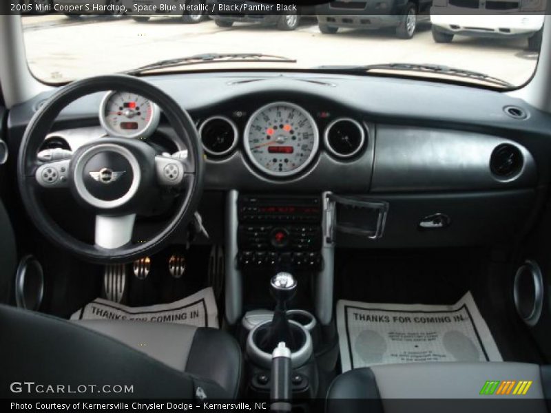 Space Blue Metallic / Black/Panther Black 2006 Mini Cooper S Hardtop