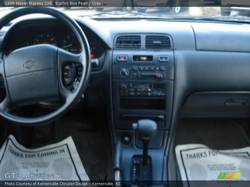 Starfire Blue Pearl / Gray 1996 Nissan Maxima GXE