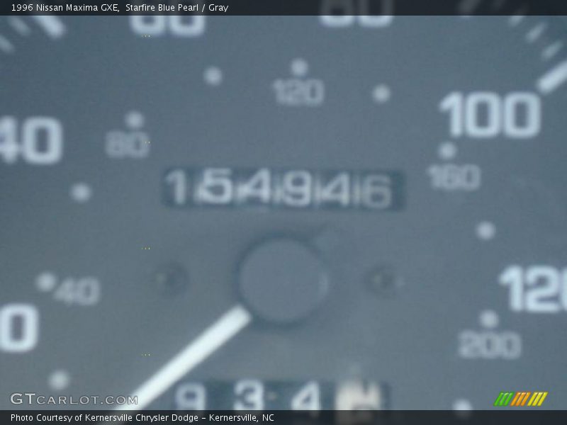 Starfire Blue Pearl / Gray 1996 Nissan Maxima GXE