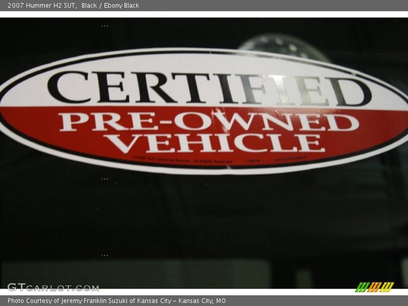 Black / Ebony Black 2007 Hummer H2 SUT