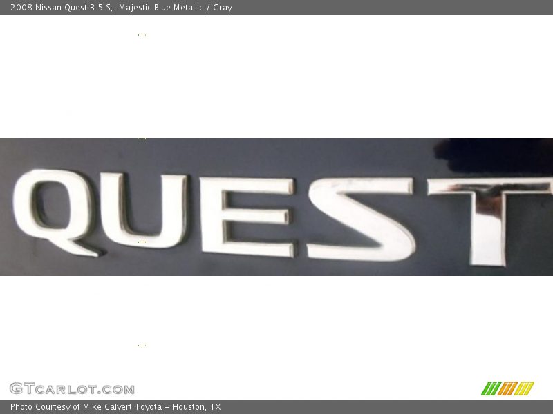 Majestic Blue Metallic / Gray 2008 Nissan Quest 3.5 S