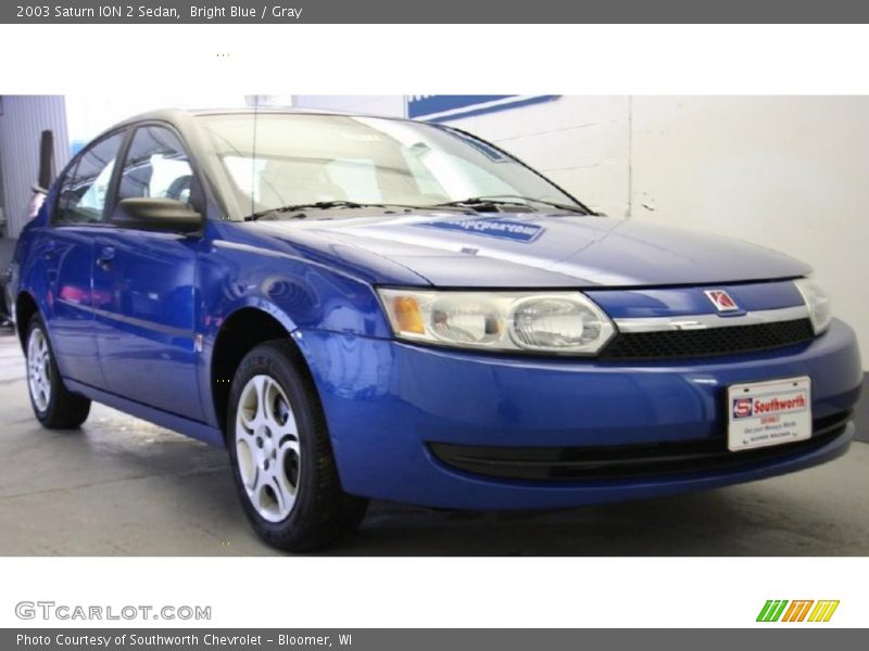 Bright Blue / Gray 2003 Saturn ION 2 Sedan