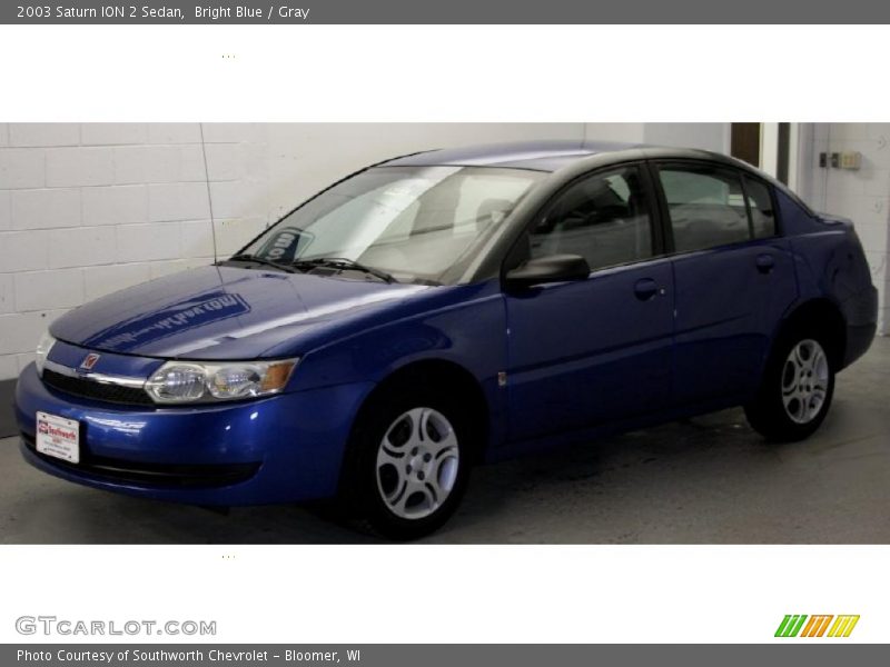 Bright Blue / Gray 2003 Saturn ION 2 Sedan