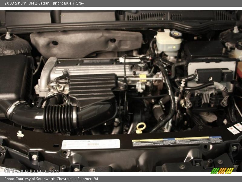 Bright Blue / Gray 2003 Saturn ION 2 Sedan