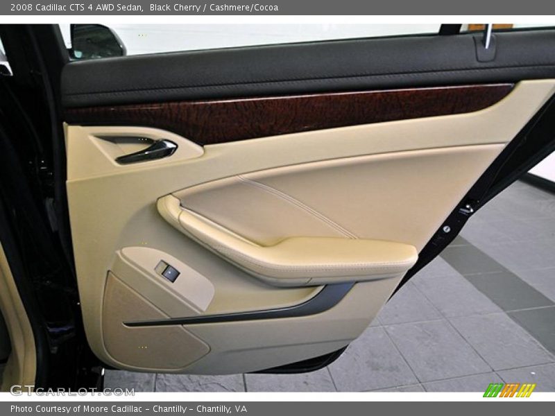 Black Cherry / Cashmere/Cocoa 2008 Cadillac CTS 4 AWD Sedan