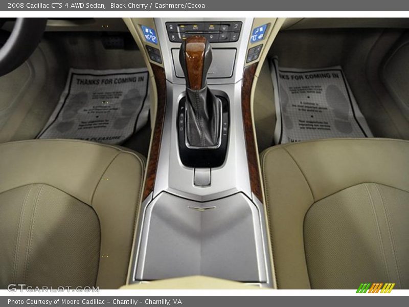Black Cherry / Cashmere/Cocoa 2008 Cadillac CTS 4 AWD Sedan