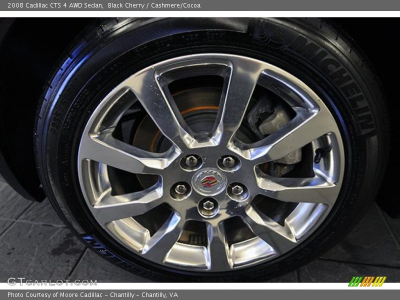 Black Cherry / Cashmere/Cocoa 2008 Cadillac CTS 4 AWD Sedan