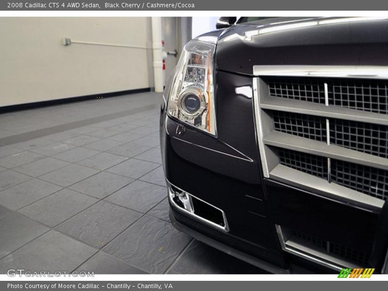 Black Cherry / Cashmere/Cocoa 2008 Cadillac CTS 4 AWD Sedan