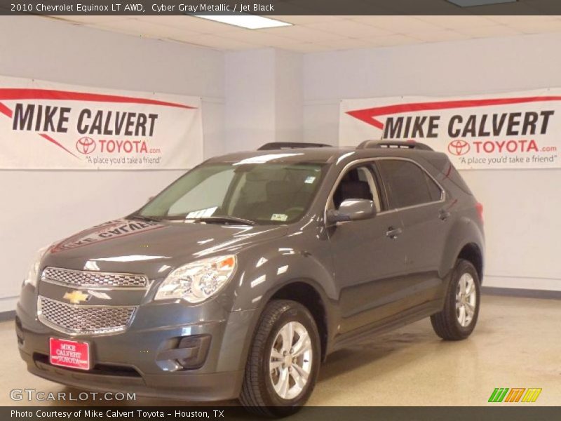 Cyber Gray Metallic / Jet Black 2010 Chevrolet Equinox LT AWD