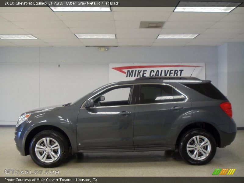 Cyber Gray Metallic / Jet Black 2010 Chevrolet Equinox LT AWD