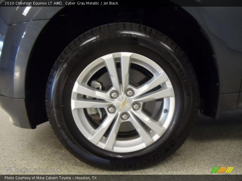 Cyber Gray Metallic / Jet Black 2010 Chevrolet Equinox LT AWD