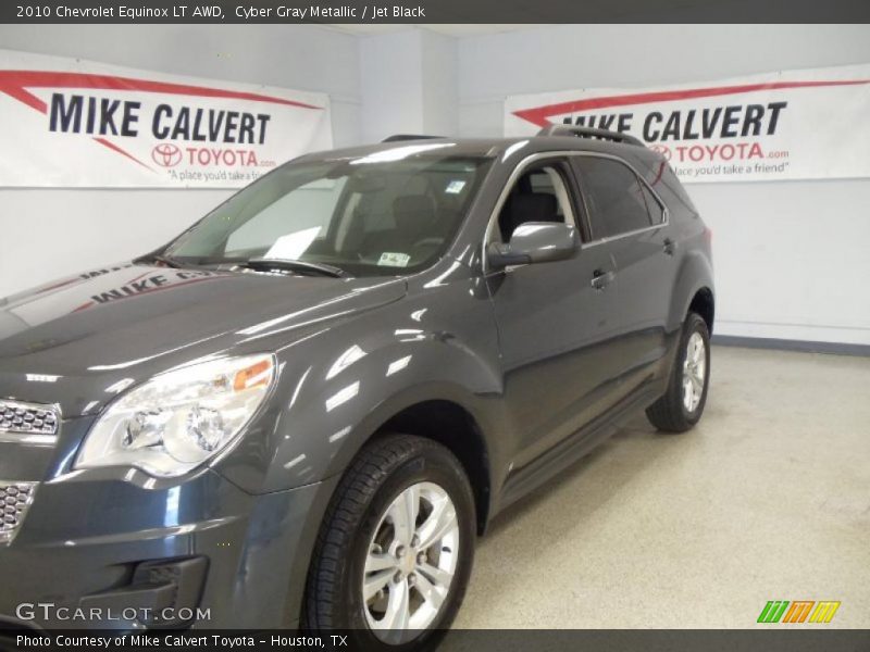 Cyber Gray Metallic / Jet Black 2010 Chevrolet Equinox LT AWD