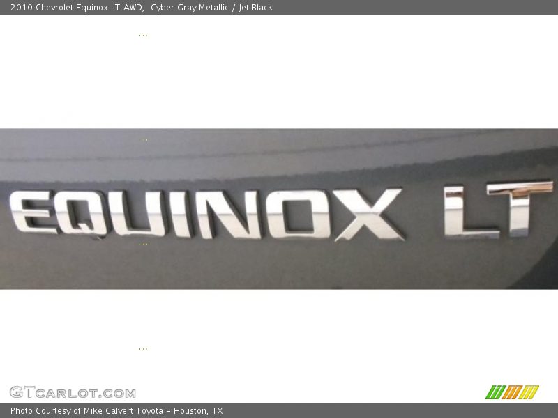 Cyber Gray Metallic / Jet Black 2010 Chevrolet Equinox LT AWD