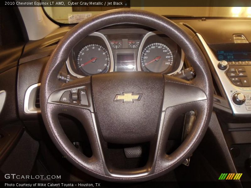 Cyber Gray Metallic / Jet Black 2010 Chevrolet Equinox LT AWD