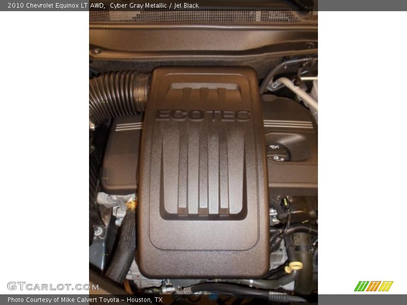 Cyber Gray Metallic / Jet Black 2010 Chevrolet Equinox LT AWD