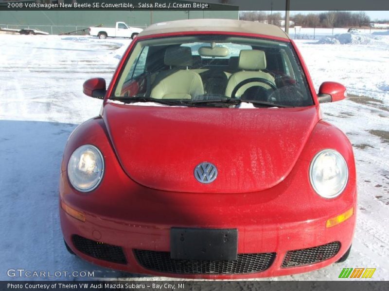 Salsa Red / Cream Beige 2008 Volkswagen New Beetle SE Convertible