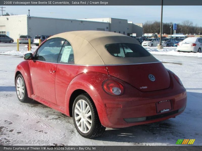 Salsa Red / Cream Beige 2008 Volkswagen New Beetle SE Convertible