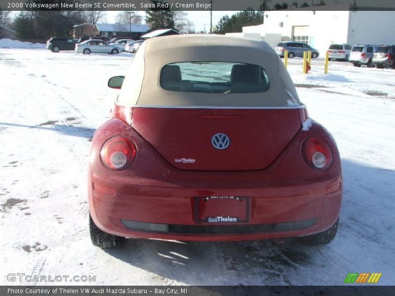 Salsa Red / Cream Beige 2008 Volkswagen New Beetle SE Convertible