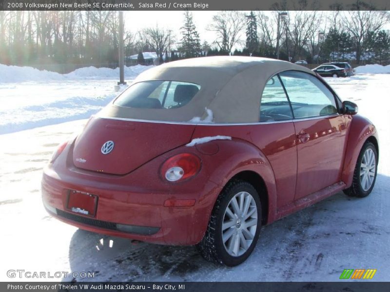 Salsa Red / Cream Beige 2008 Volkswagen New Beetle SE Convertible