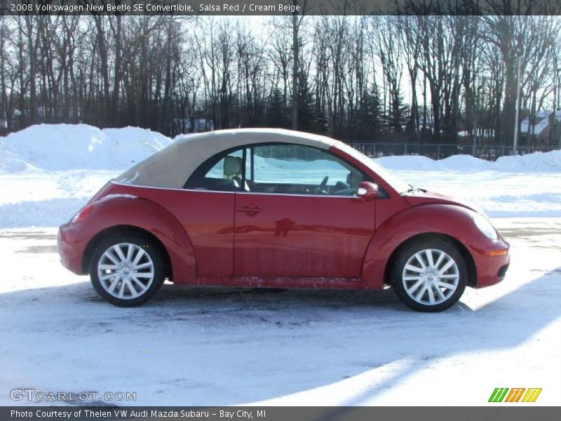 Salsa Red / Cream Beige 2008 Volkswagen New Beetle SE Convertible