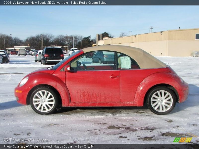 Salsa Red / Cream Beige 2008 Volkswagen New Beetle SE Convertible