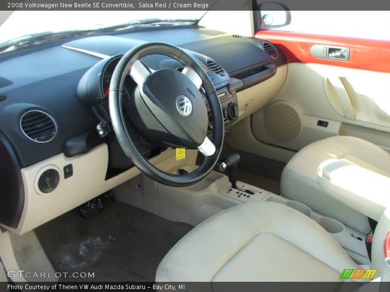 Salsa Red / Cream Beige 2008 Volkswagen New Beetle SE Convertible