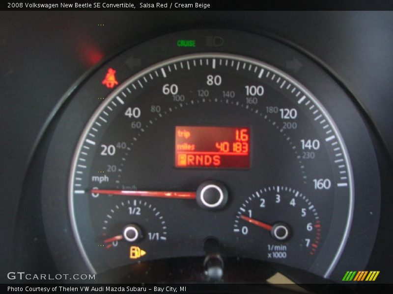 Salsa Red / Cream Beige 2008 Volkswagen New Beetle SE Convertible