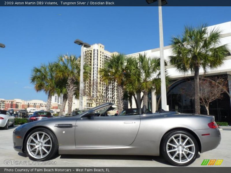 Tungsten Silver / Obsidian Black 2009 Aston Martin DB9 Volante