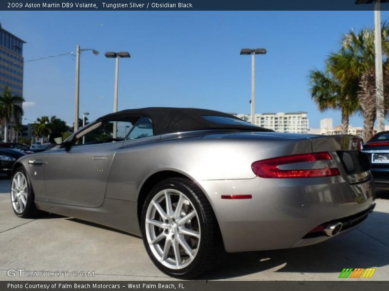 Tungsten Silver / Obsidian Black 2009 Aston Martin DB9 Volante