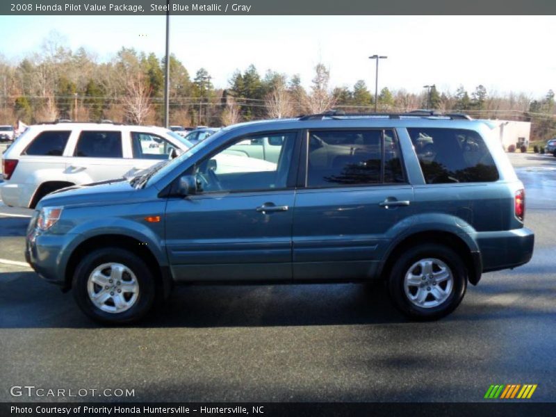 Steel Blue Metallic / Gray 2008 Honda Pilot Value Package