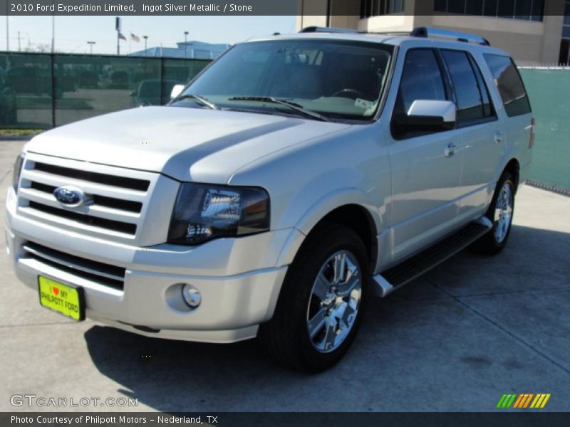 Ingot Silver Metallic / Stone 2010 Ford Expedition Limited