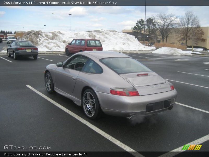 Arctic Silver Metallic / Graphite Grey 2001 Porsche 911 Carrera 4 Coupe