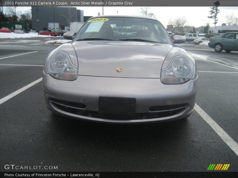 Arctic Silver Metallic / Graphite Grey 2001 Porsche 911 Carrera 4 Coupe