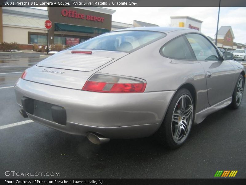 Arctic Silver Metallic / Graphite Grey 2001 Porsche 911 Carrera 4 Coupe