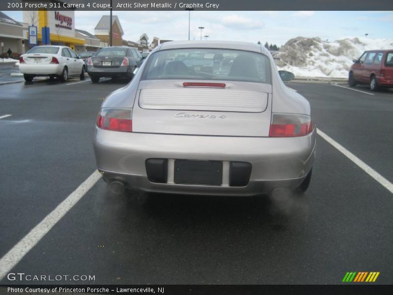 Arctic Silver Metallic / Graphite Grey 2001 Porsche 911 Carrera 4 Coupe