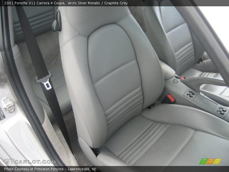 Arctic Silver Metallic / Graphite Grey 2001 Porsche 911 Carrera 4 Coupe