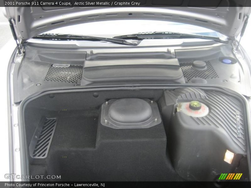 Arctic Silver Metallic / Graphite Grey 2001 Porsche 911 Carrera 4 Coupe