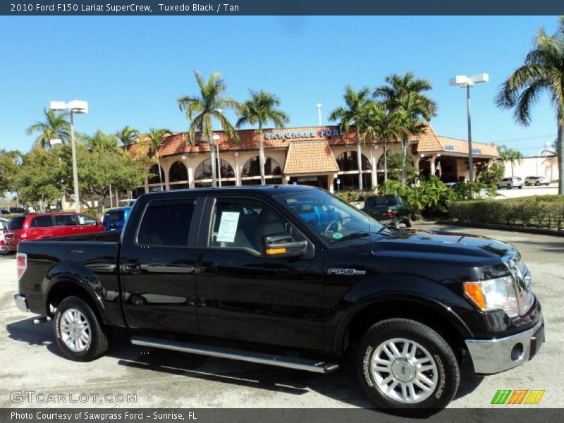 Tuxedo Black / Tan 2010 Ford F150 Lariat SuperCrew