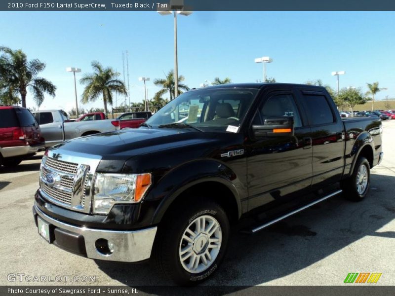 Tuxedo Black / Tan 2010 Ford F150 Lariat SuperCrew