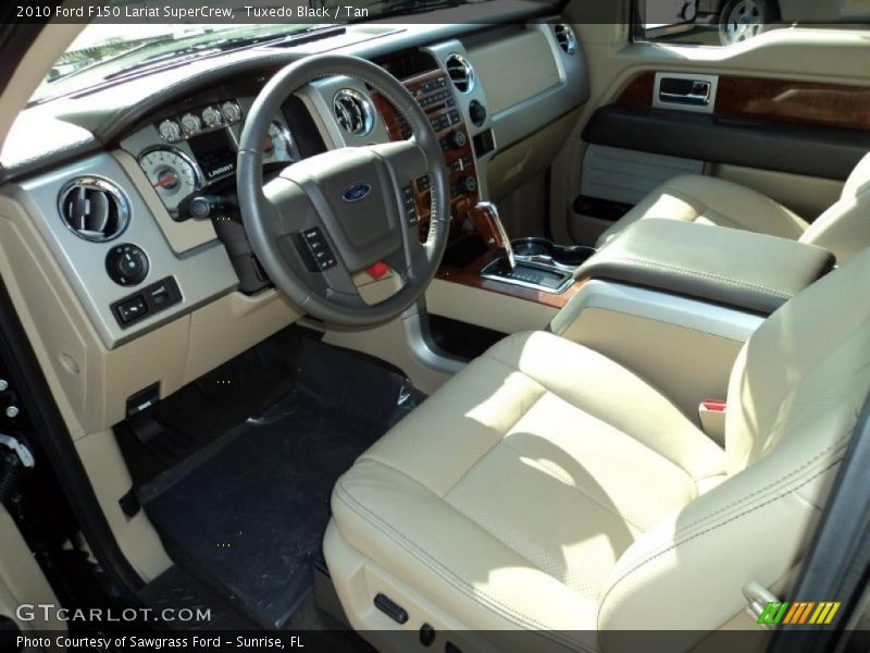 Tuxedo Black / Tan 2010 Ford F150 Lariat SuperCrew
